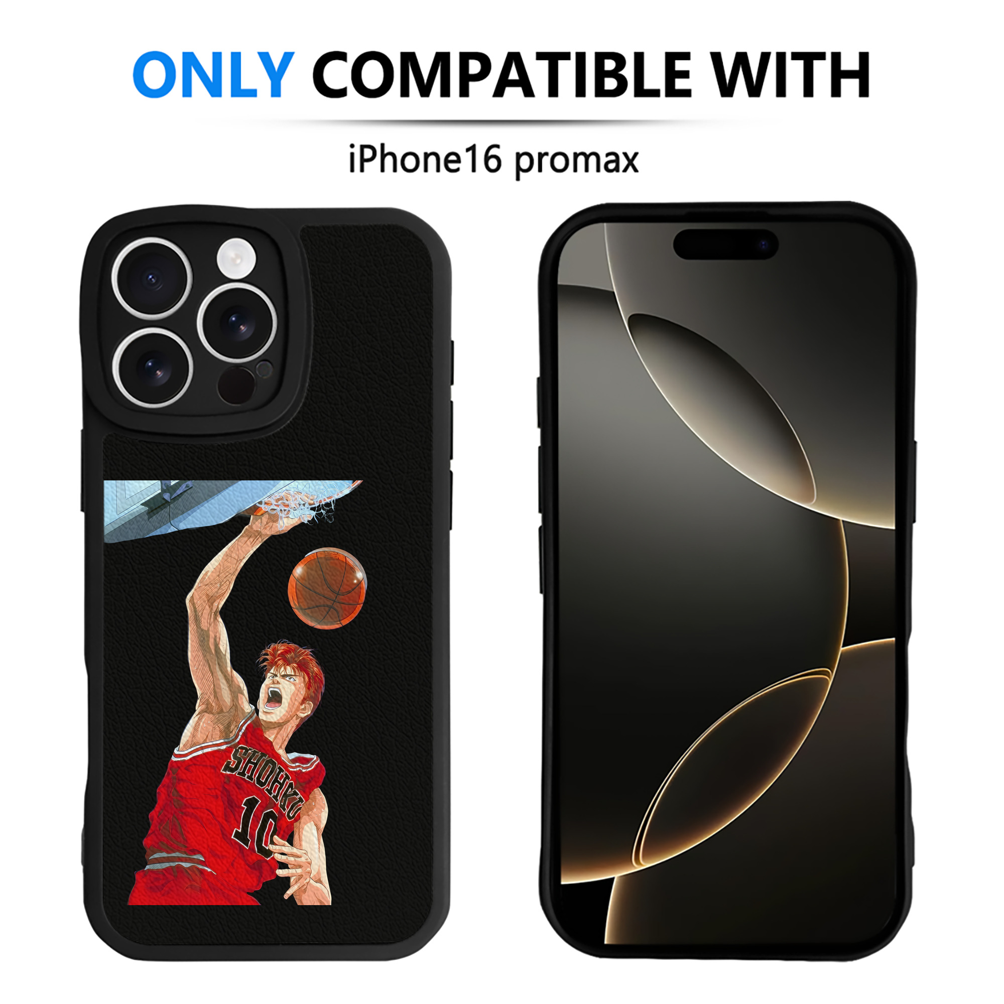 （画像用） SLAM DUNK／スラムダンク 【iPhone 16シリーズ対応】シリコンスマホケース（レザー調） 材質：シリコン